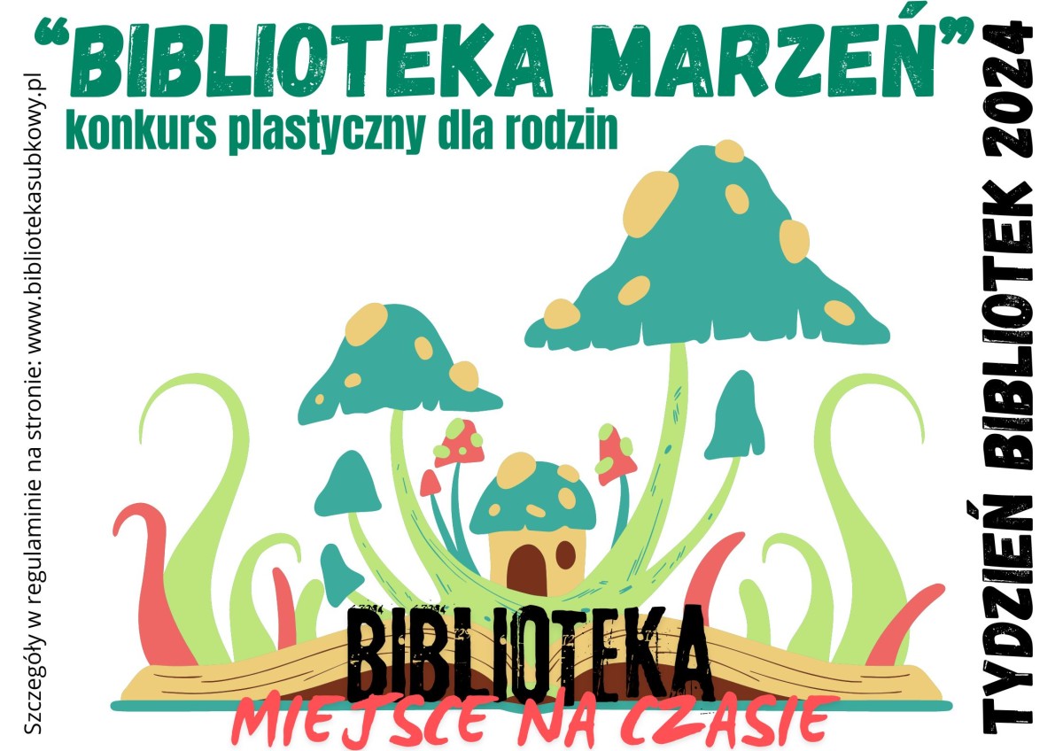 "Biblioteka Marzeń" konkurs plastyczny dla rodzin