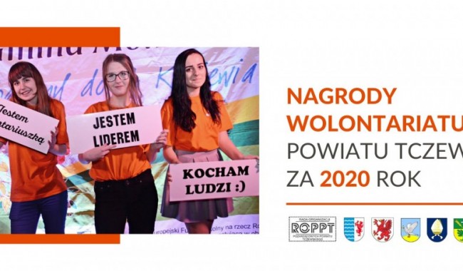 Powiększ obraz: Zgłoszenia kandydatów do Nagród Wolontariatu Powiatu Tczewskiego za 2020 rok