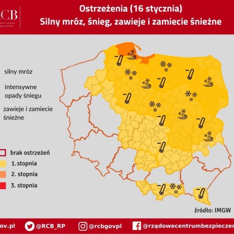 Powiększ obraz: Uwaga silny mróz